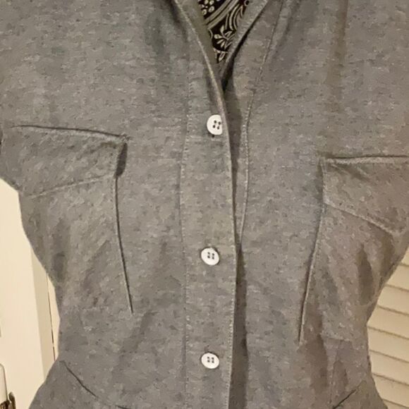 rag & bone Front Button Denim Shirt Dress with 4 pockets. 100% Cotton. - Picture 8 of 17